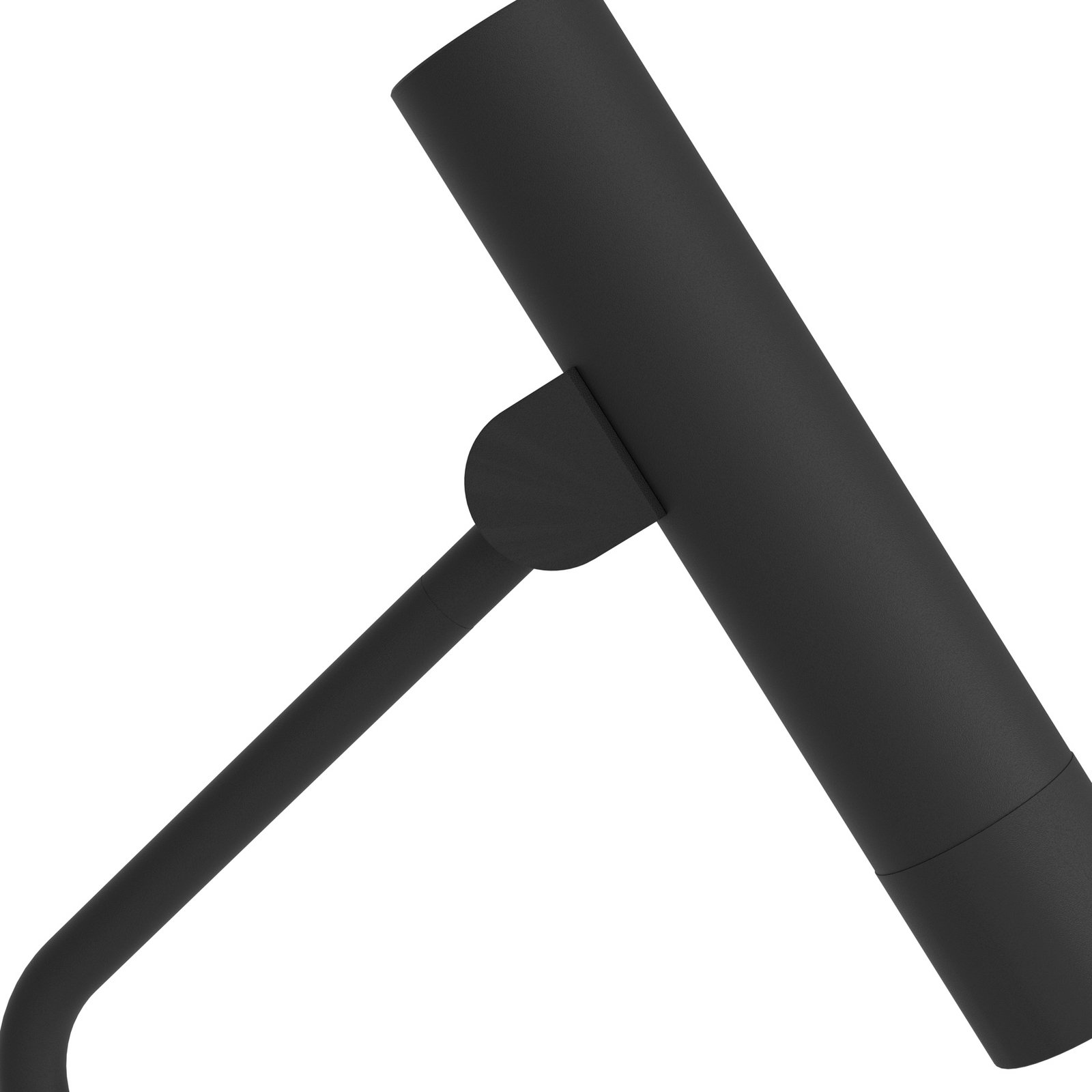 Φωτιστικό δαπέδου Almudaina LED, μαύρο, ύψος 157 cm, ατσάλι