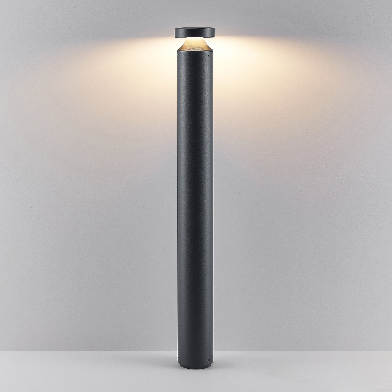 Molto Luce Borne lumineuse LED Mona, Ø 10 cm, aluminium, hauteur 85 cm