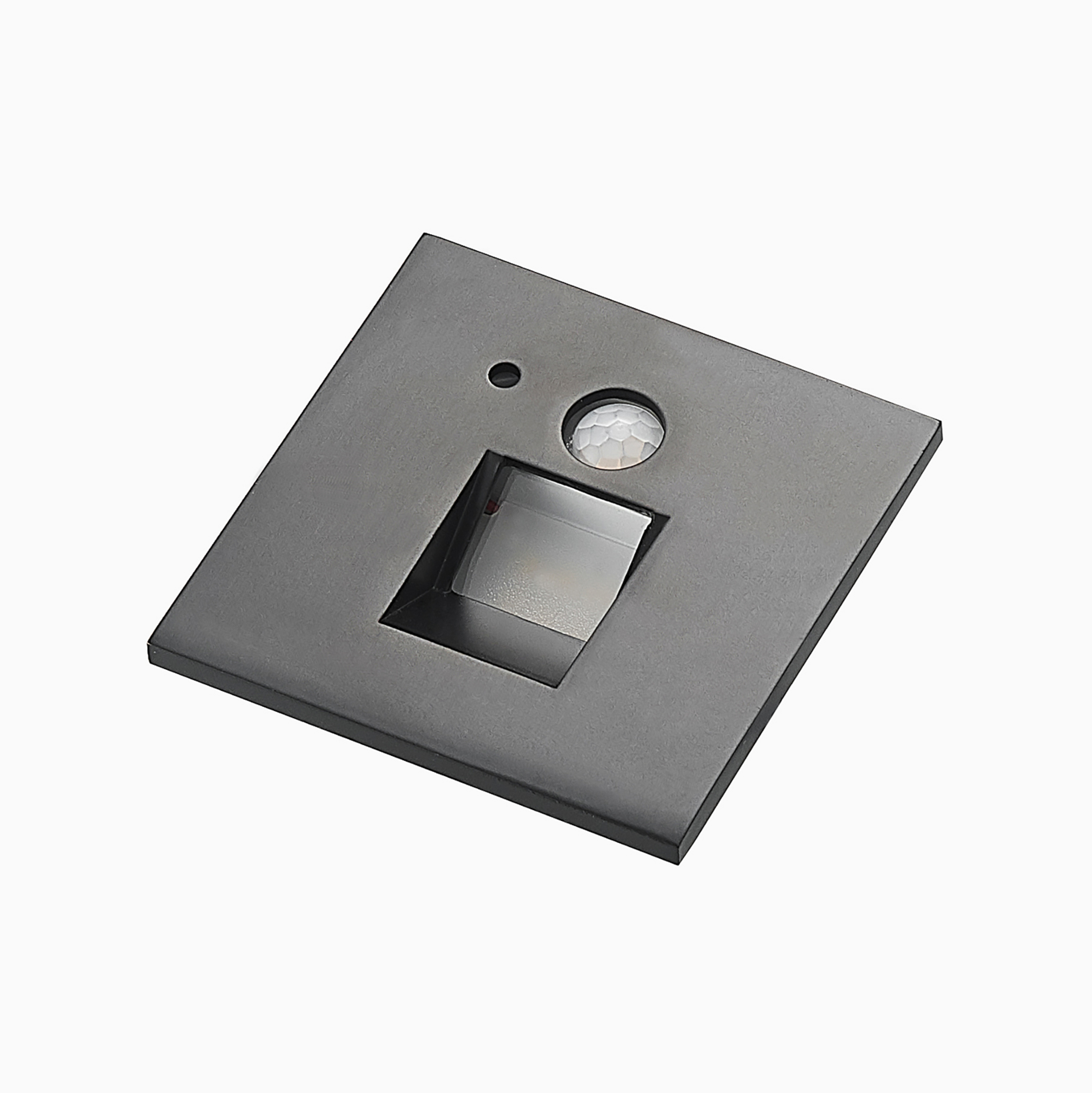 Neru Square LED Indbygningsvæglampe w/Sensor Black - Arcchio