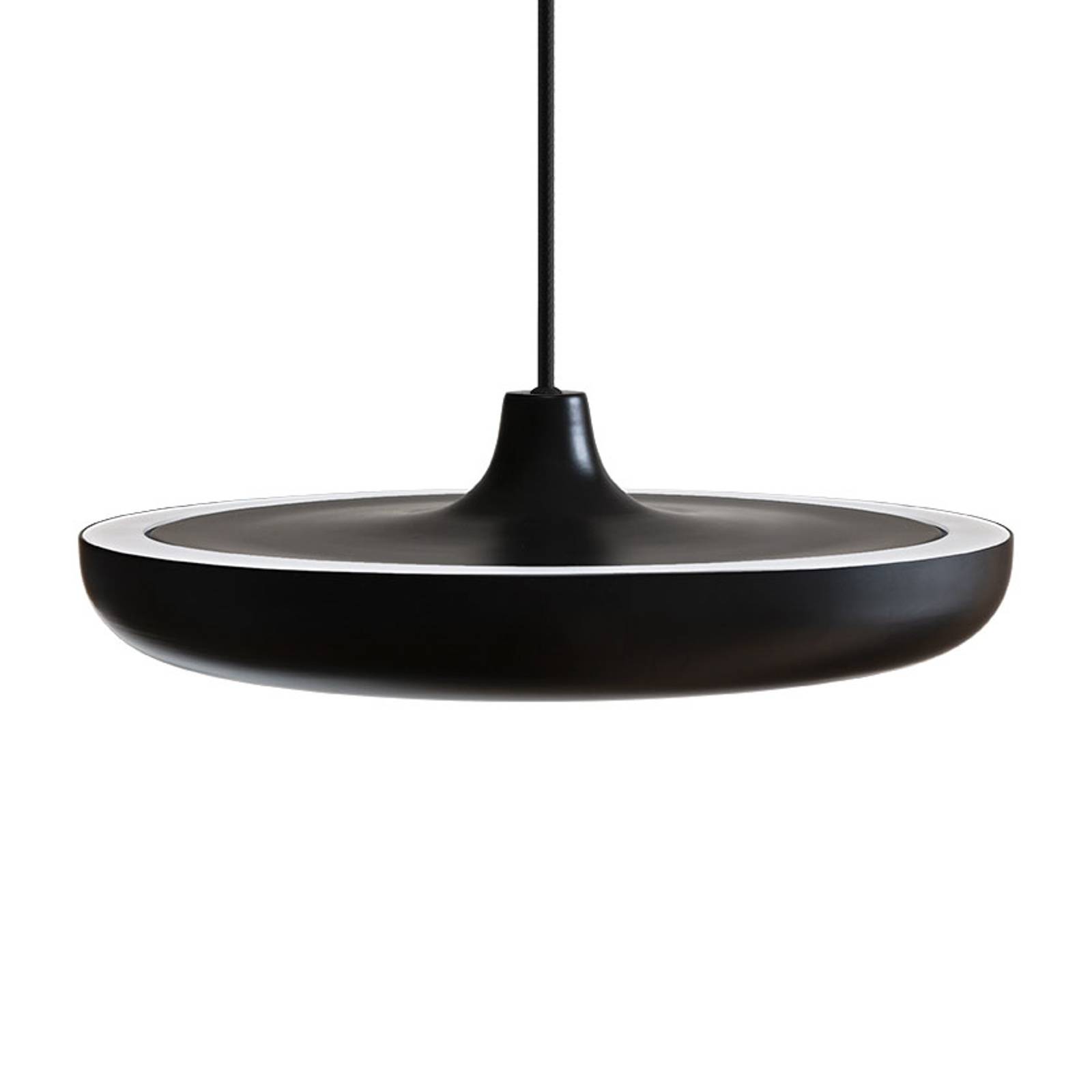 UMAGE Cassini medium LED pendant light, for Living / Dining Room, steel, aluminium, plastic, fabric, 16 W, energy efficiency: D, H: 11 cm