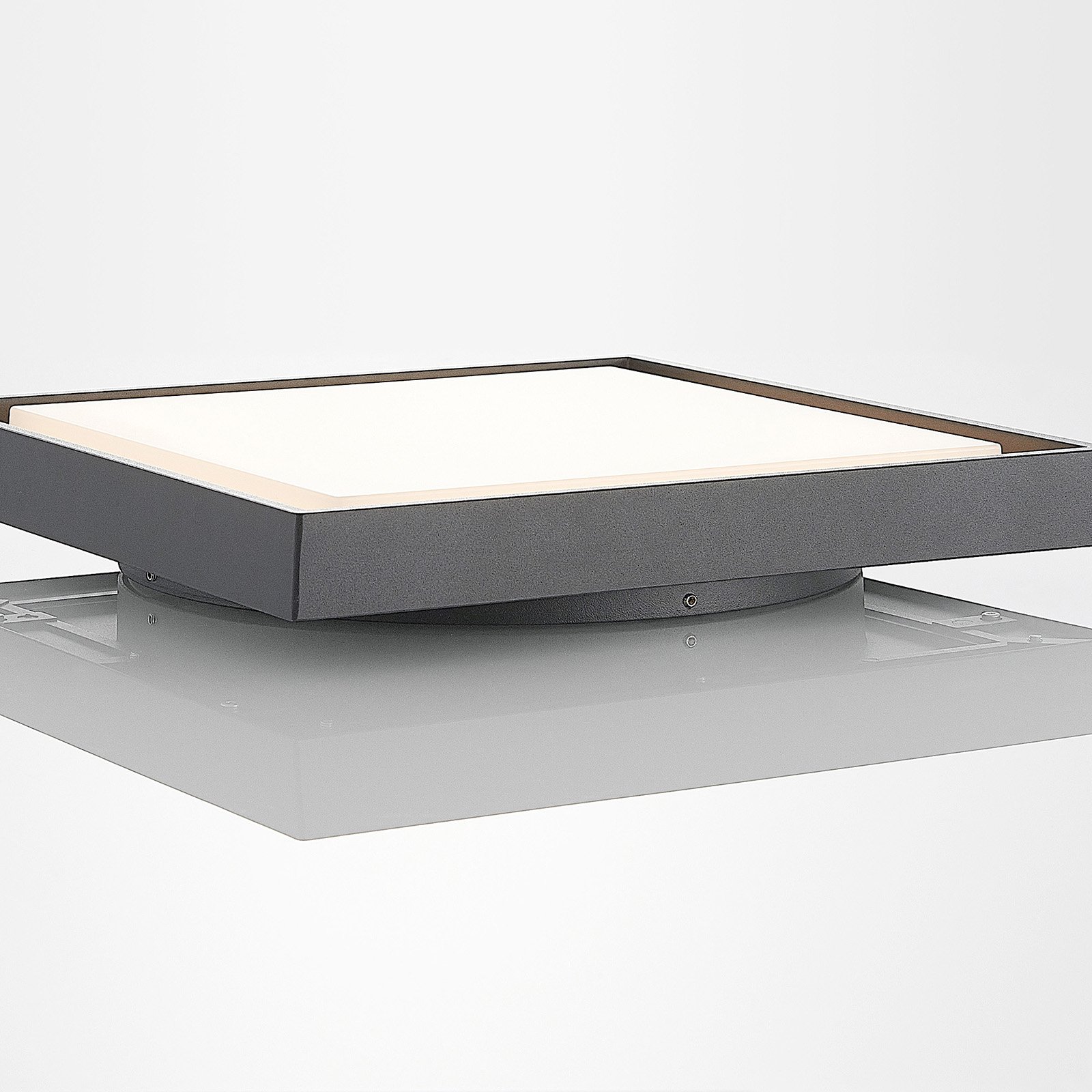 Birta LED Square Vonkajšie Stropné Lampa 34x34 Dark Grey - Lucande