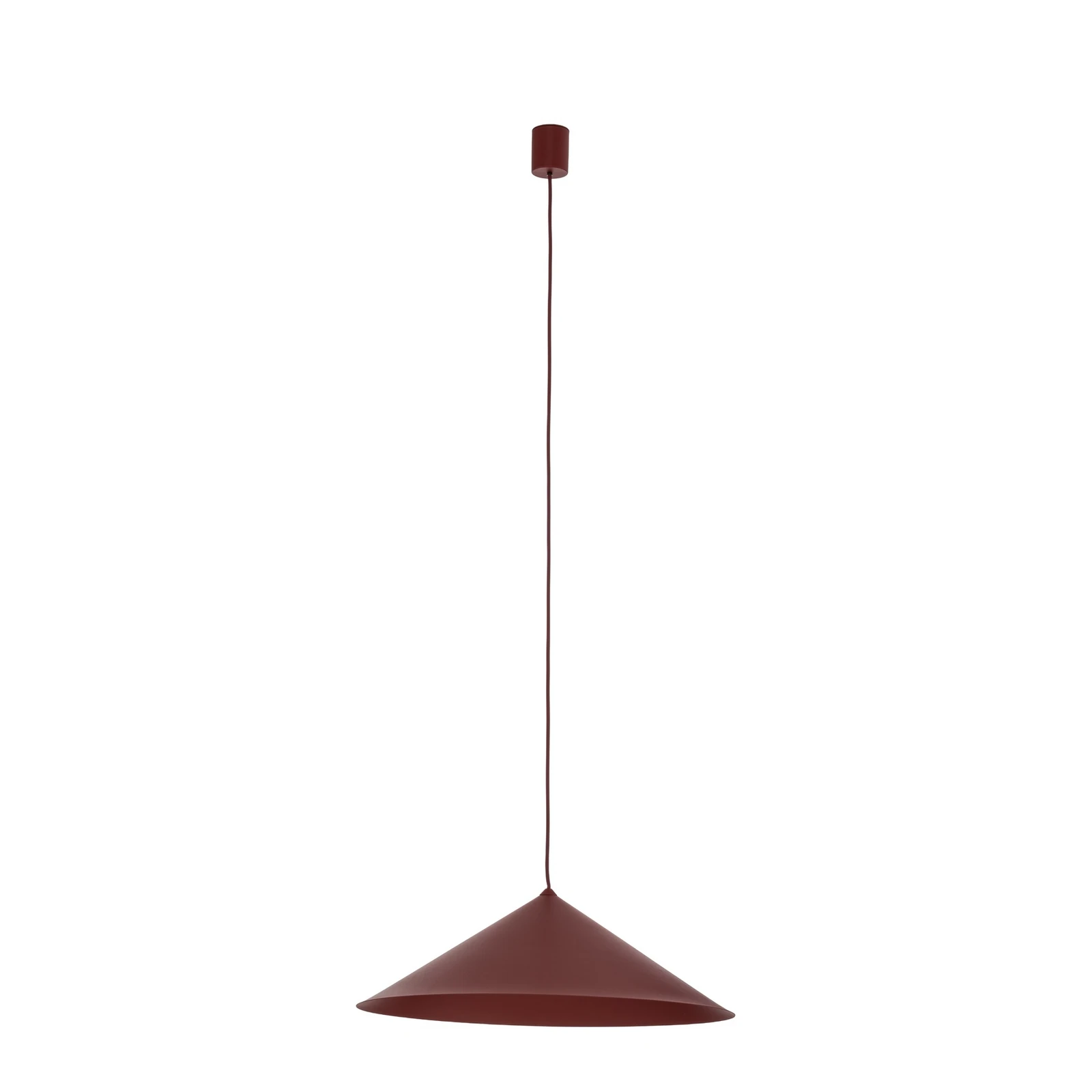 Závesné svietidlo Lume XL, bordová, kov, Ø 49 cm, GX53