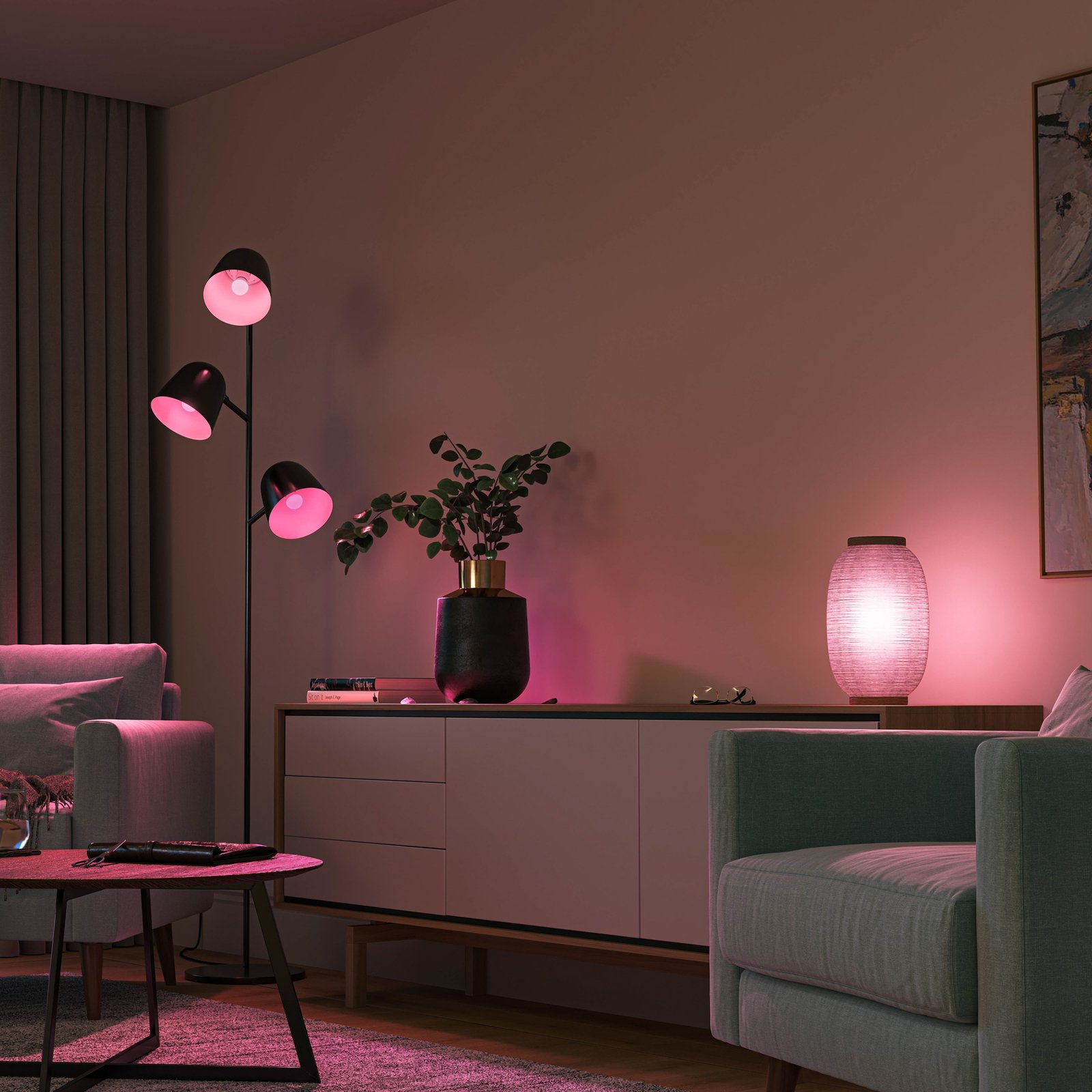 Philips Hue White&Color Amb. 5,1W Luster Crown 2 pack. E14 - Philips Hue