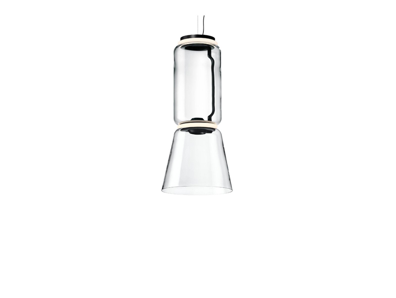 Noctambule S1 Lustră Pendul Low Cylinder & Cone - Flos