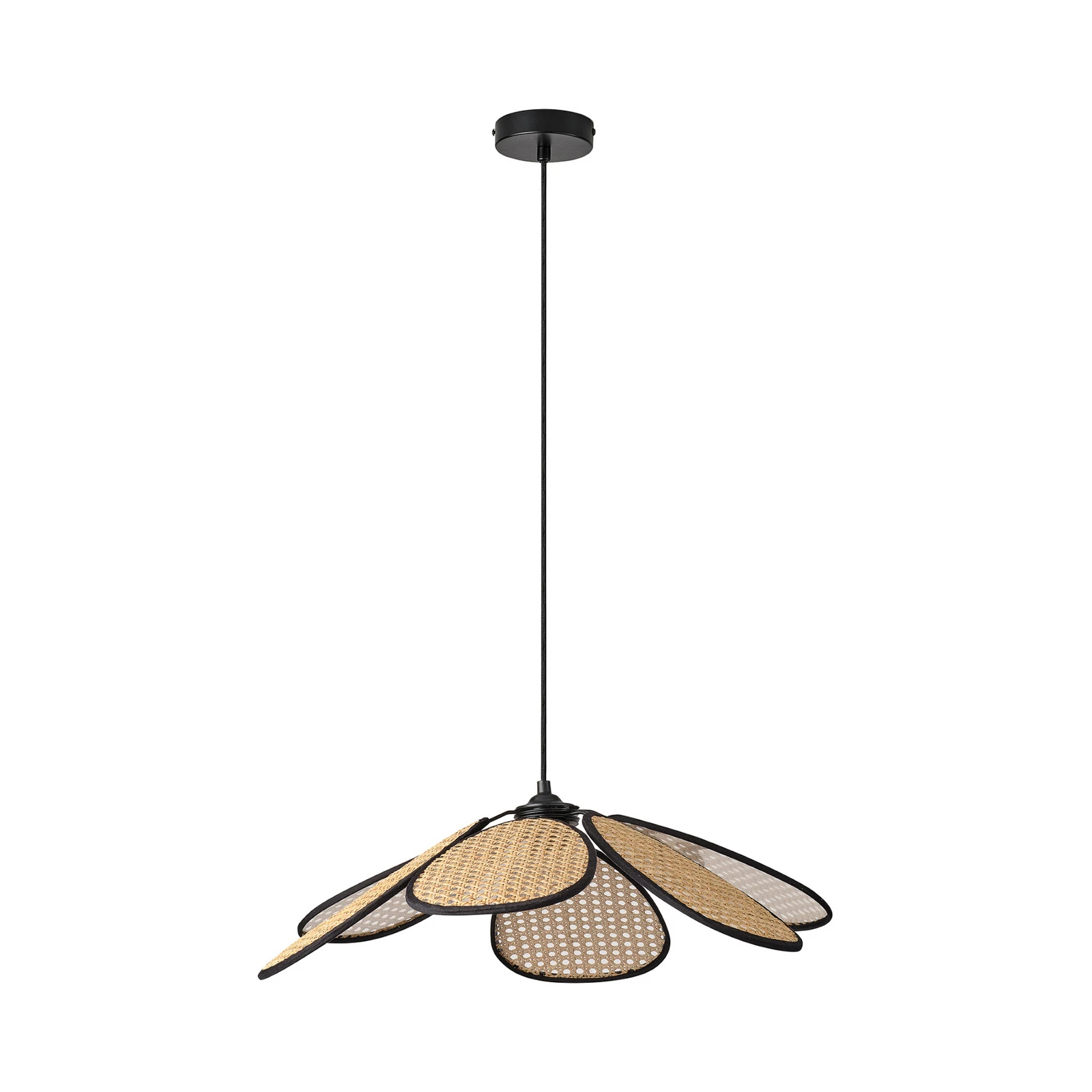 Lámpara colgante OSRAM Decor Rattan Daisy, Ø 58 cm, beige, E27
