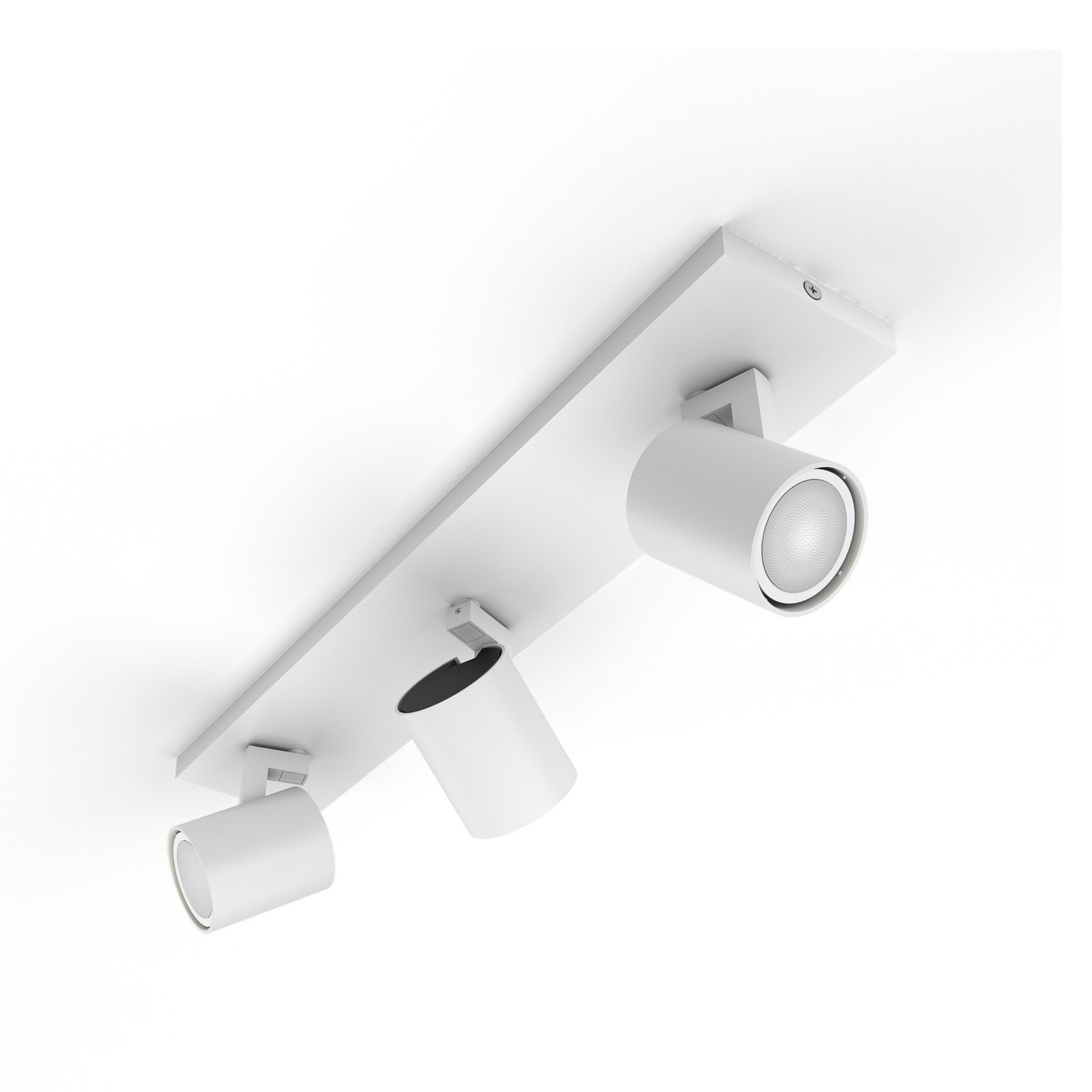Runner LED spot, 3-bulb, dimmer switch, white - Philips Hue