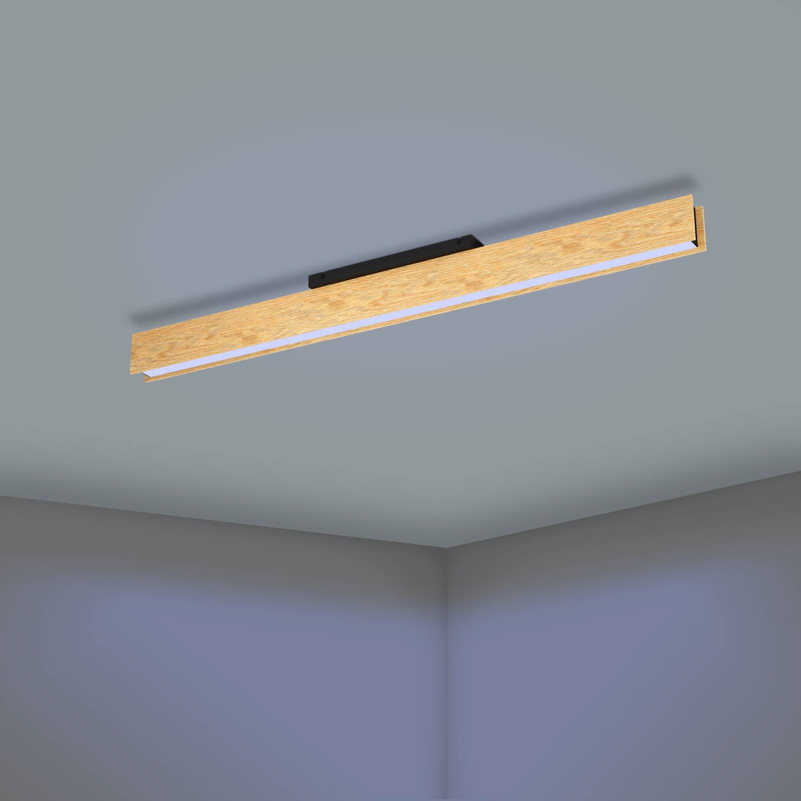Inteligentna lampa sufitowa LED Anchorena-Z, długość 123 cm, RGB CCT