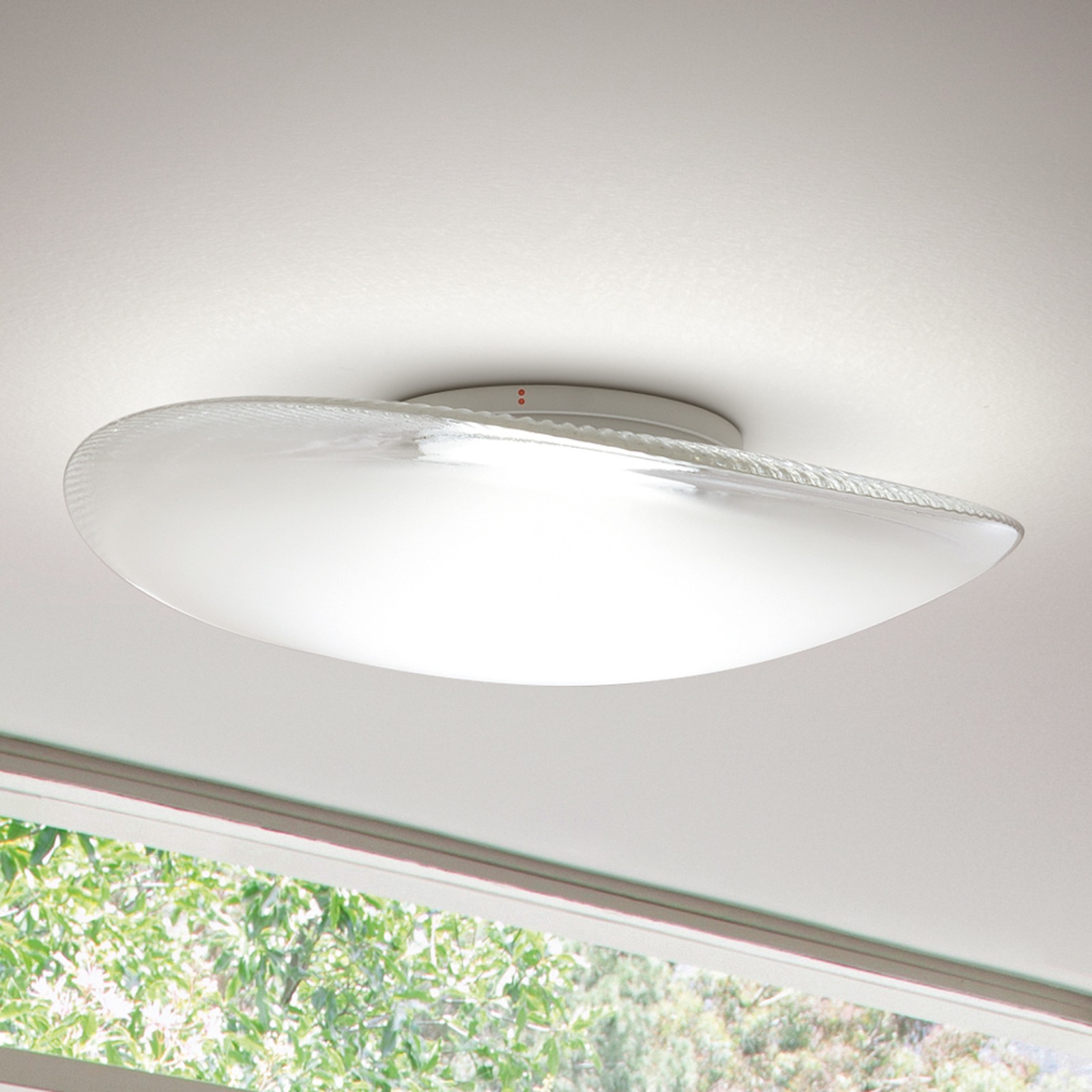 Fabbian Loop - LED-Glas-taklampa 3 000K
