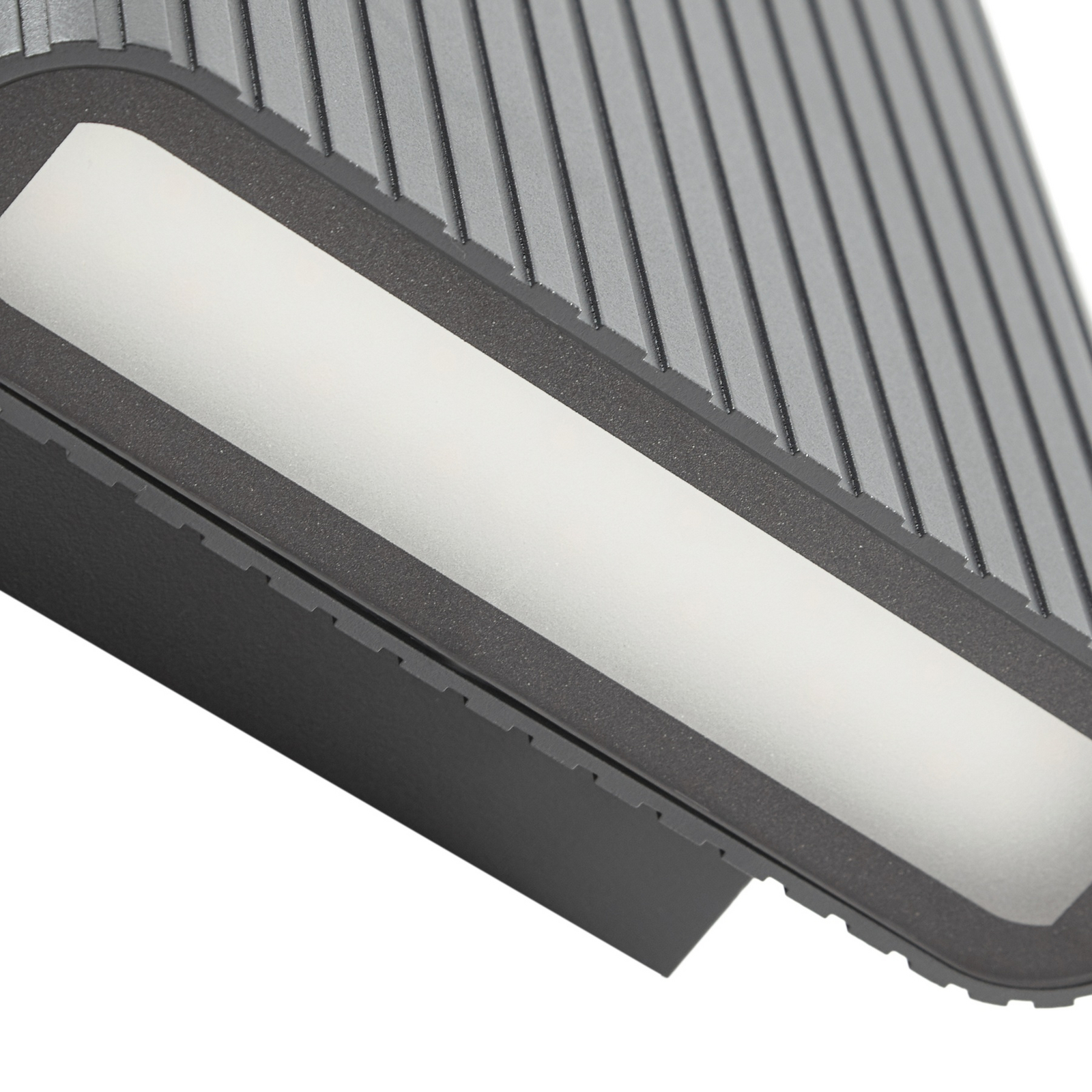 Kinkiet zewnętrzny LED Raija, antracytowy, 19 cm, CCT – Lucande