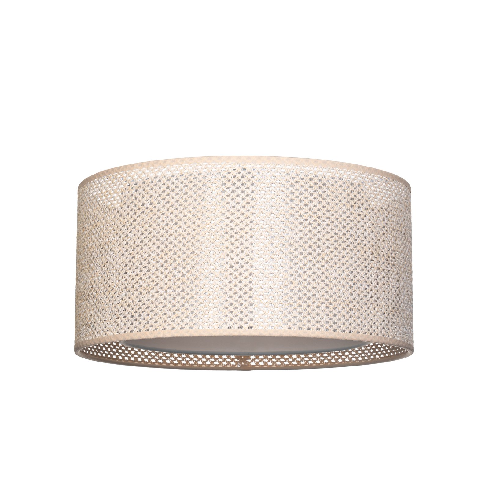 Lindby Deckenleuchte Soula, Ø 40 cm, beige, Kunststoff, E27