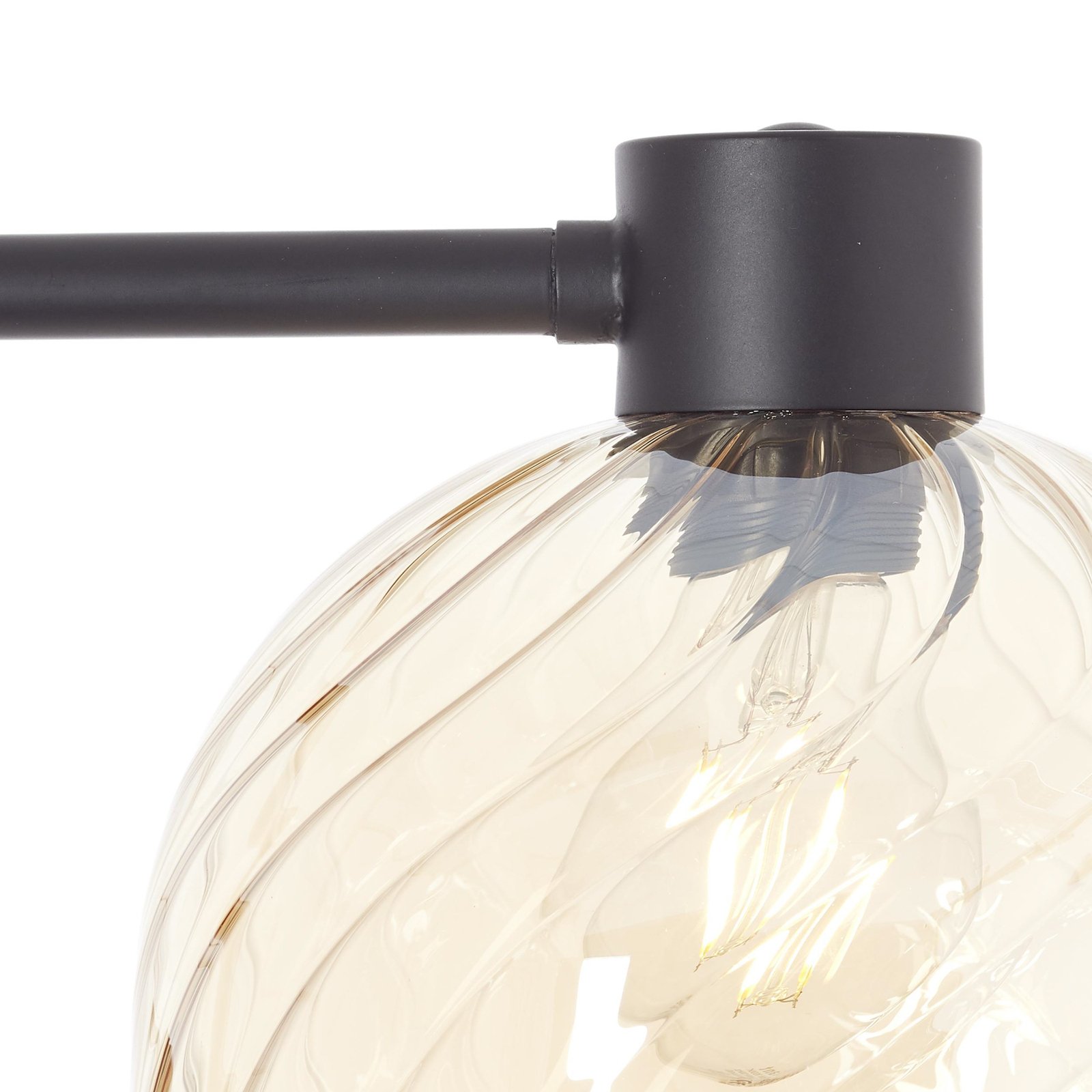 Casto gulvlampe, højde 150 cm, rav, glas/metal