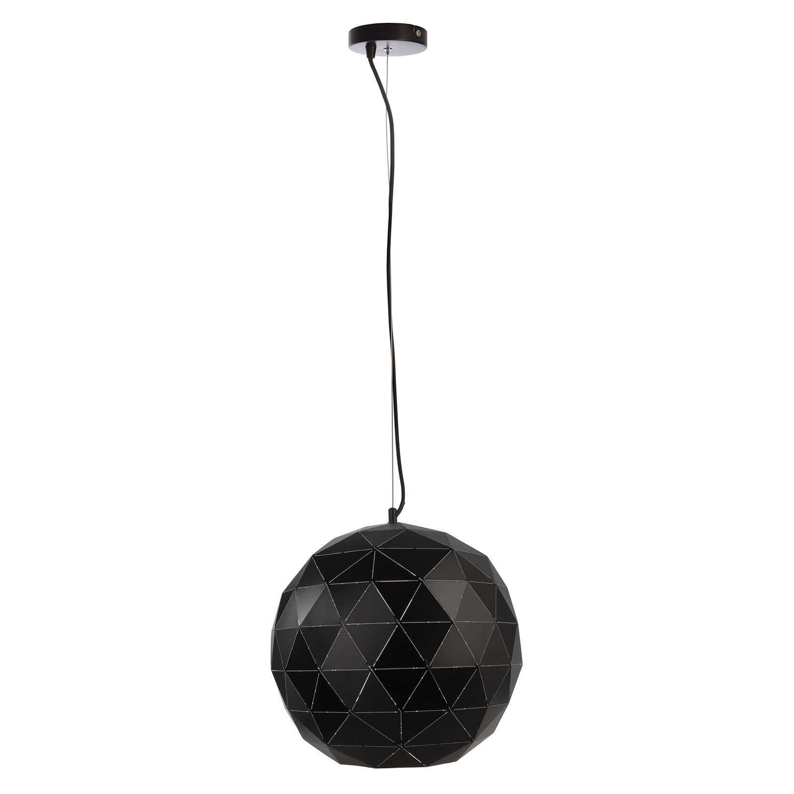 Asterope pendant light, Ø 50cm round, black