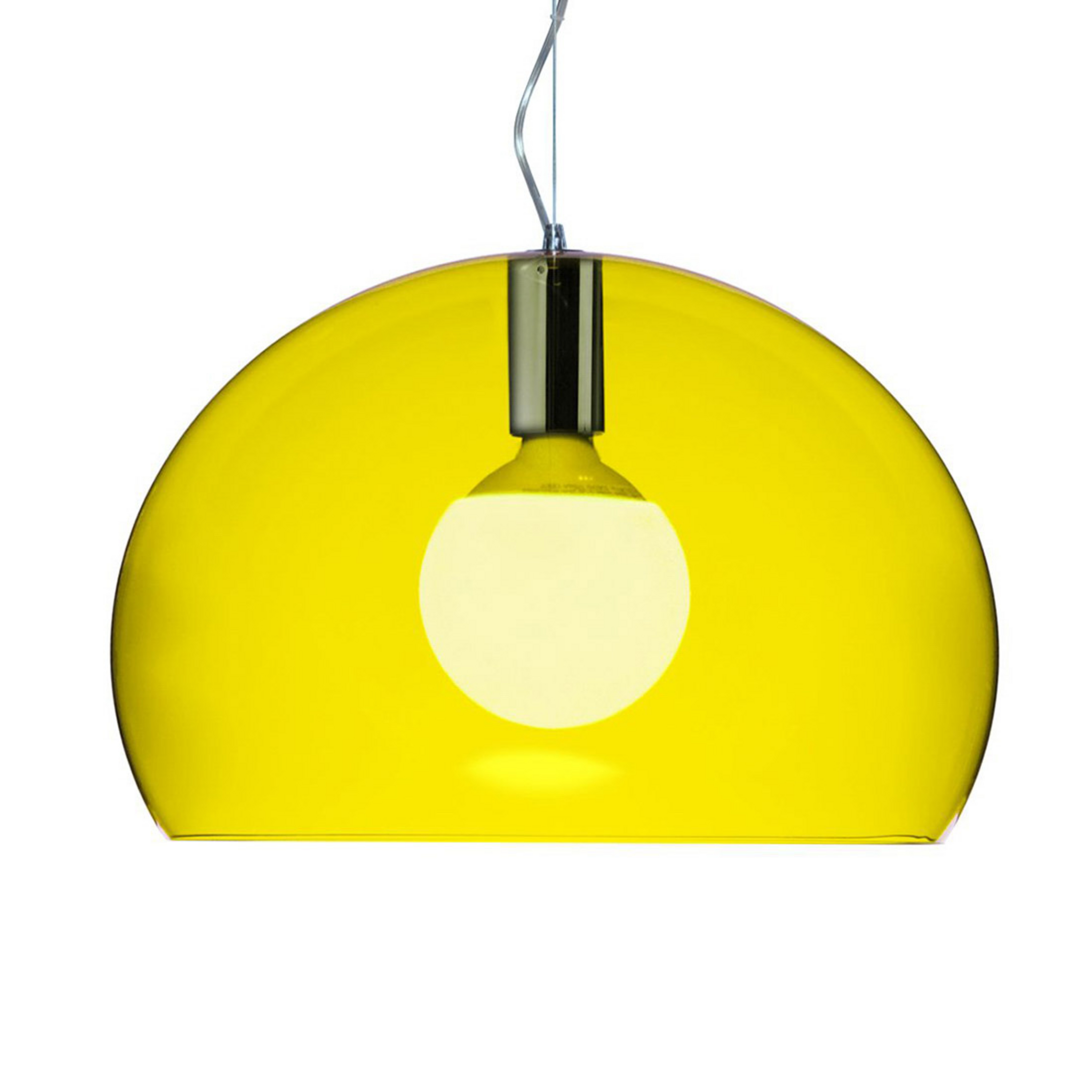 Piccolo FL/Y Lampada a Sospensione Giallo - Kartell