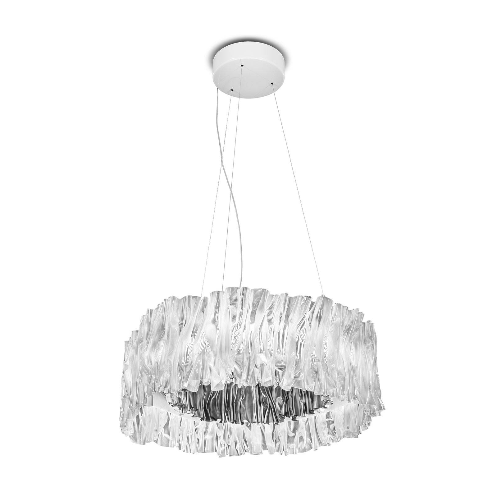 Slamp Accordéon LED-Hängeleuchte silber 3.000 K