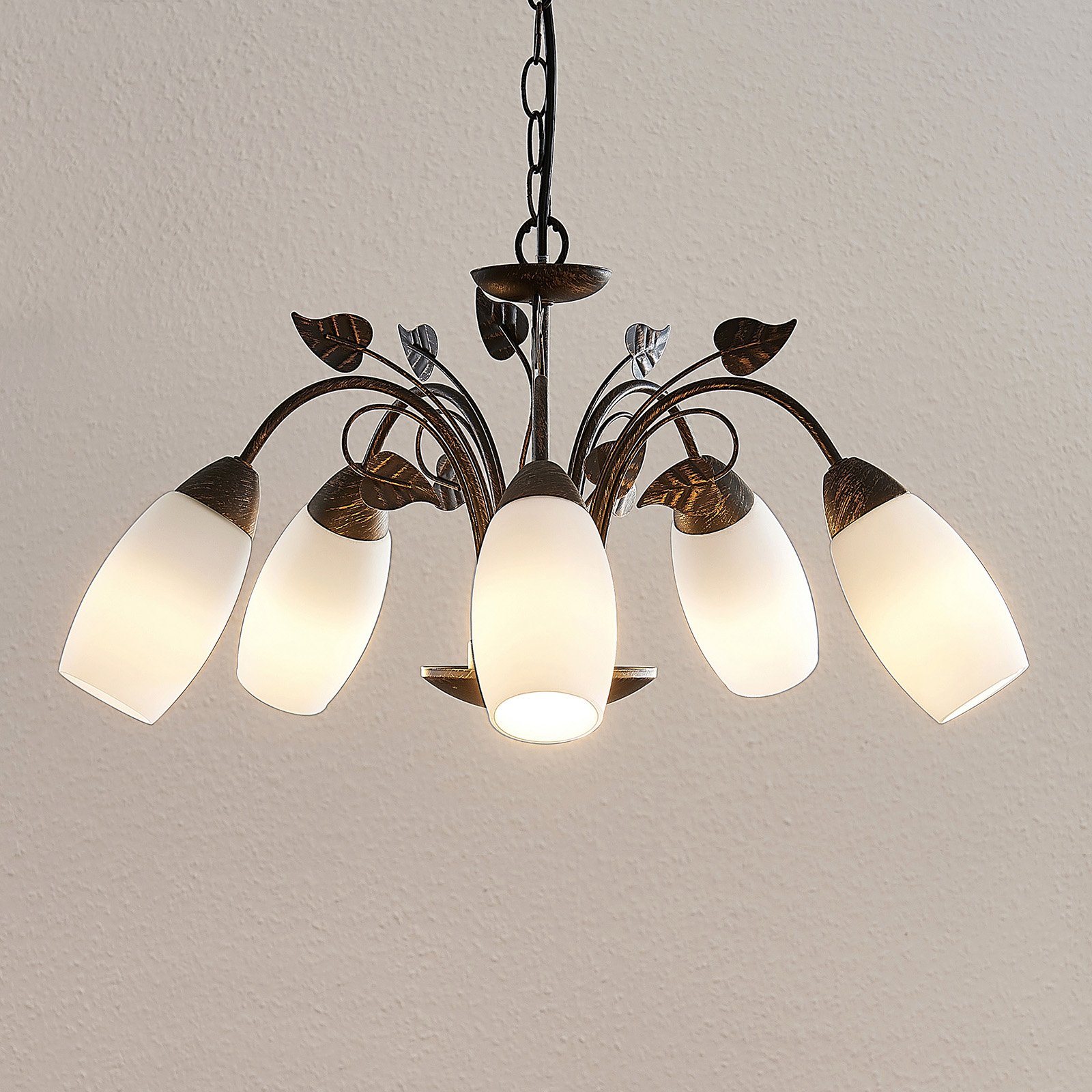 Lindby Isalie LED hanglamp, 5-lamps