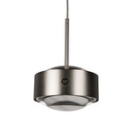 LED-Pendellampe Puk Meg Maxx Drop Solo Metalllook