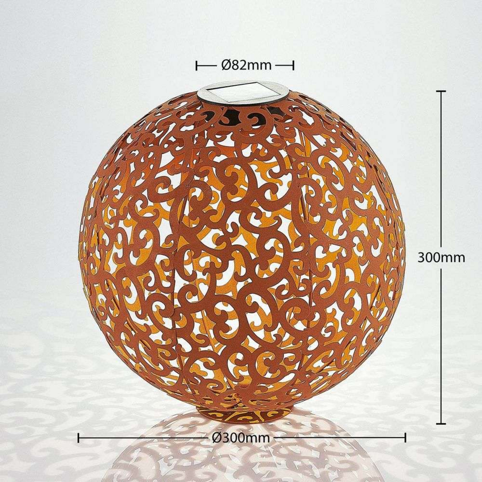 Eduta LED Solárne Lampy w/spike Rust - Lindby