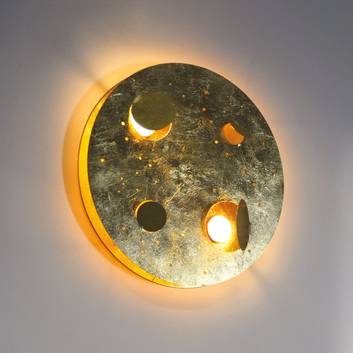 Knikerboker Buchi LED-Wandlampe Ø 40cm blattgold
