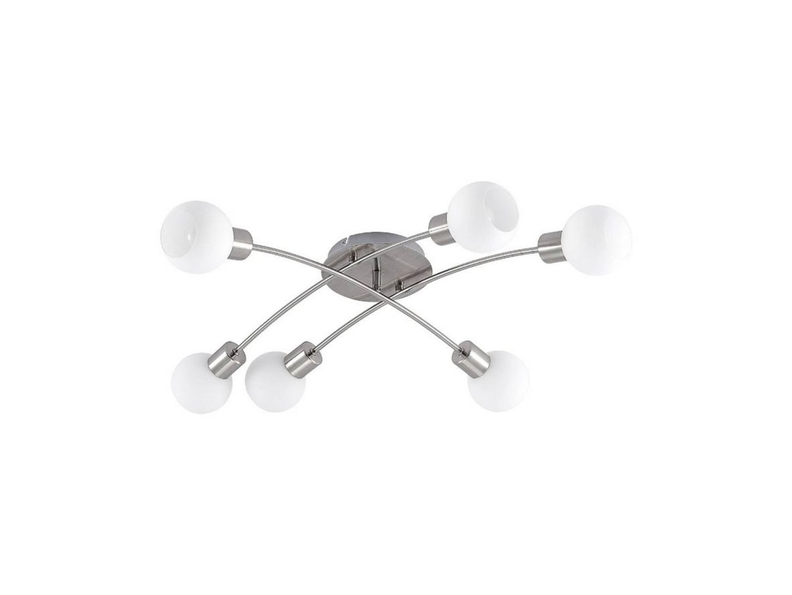 Agmar 6 Ceiling Lamp Nickel - Lindby