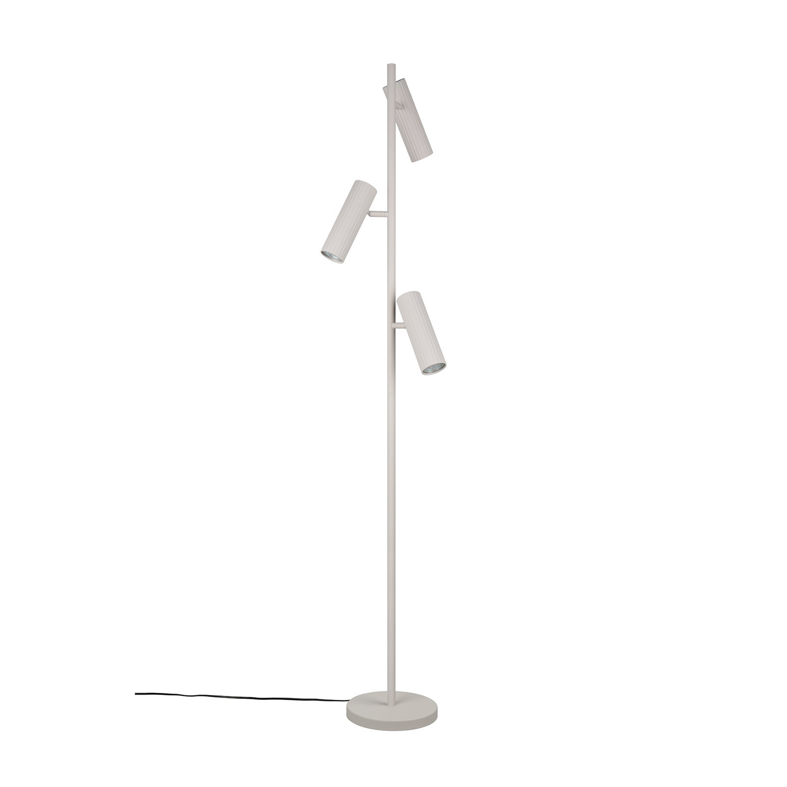 Vloerlamp Soka, lichtgrijs, hoogte 150 cm, metaal, 3-lamps. Vloerlamp Soka, lichtgrijs, hoogte 150 cm, metaal, 3-lamps.