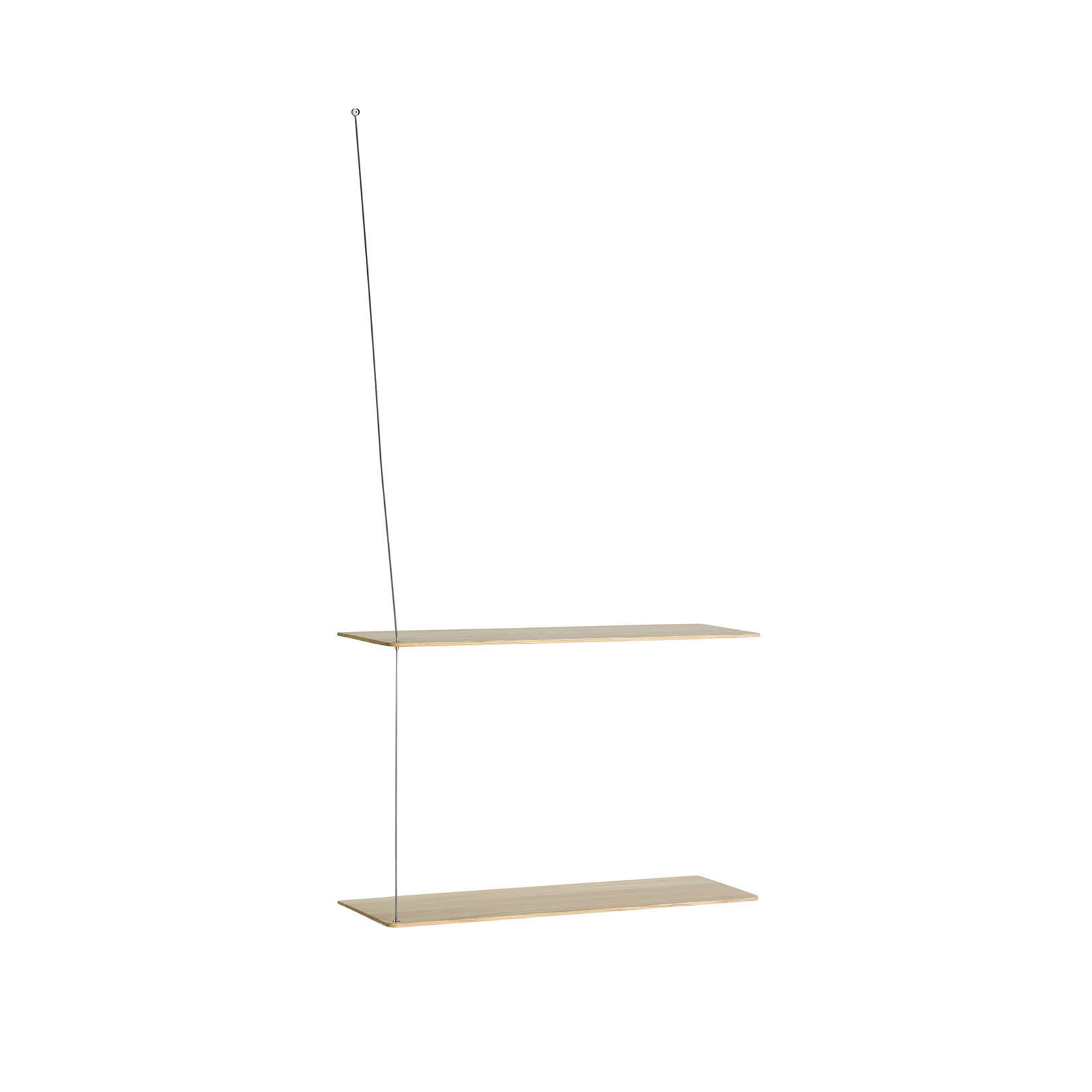 Étagère Stedge, longueur 60 cm, marron clair, chêne - Woud
