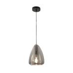 Britton hanglamp, 1-lamp, grijs-transparant, glas