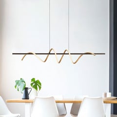 JUST LIGHT. Emanda LED rippvalgusti, raud, mustast messingist