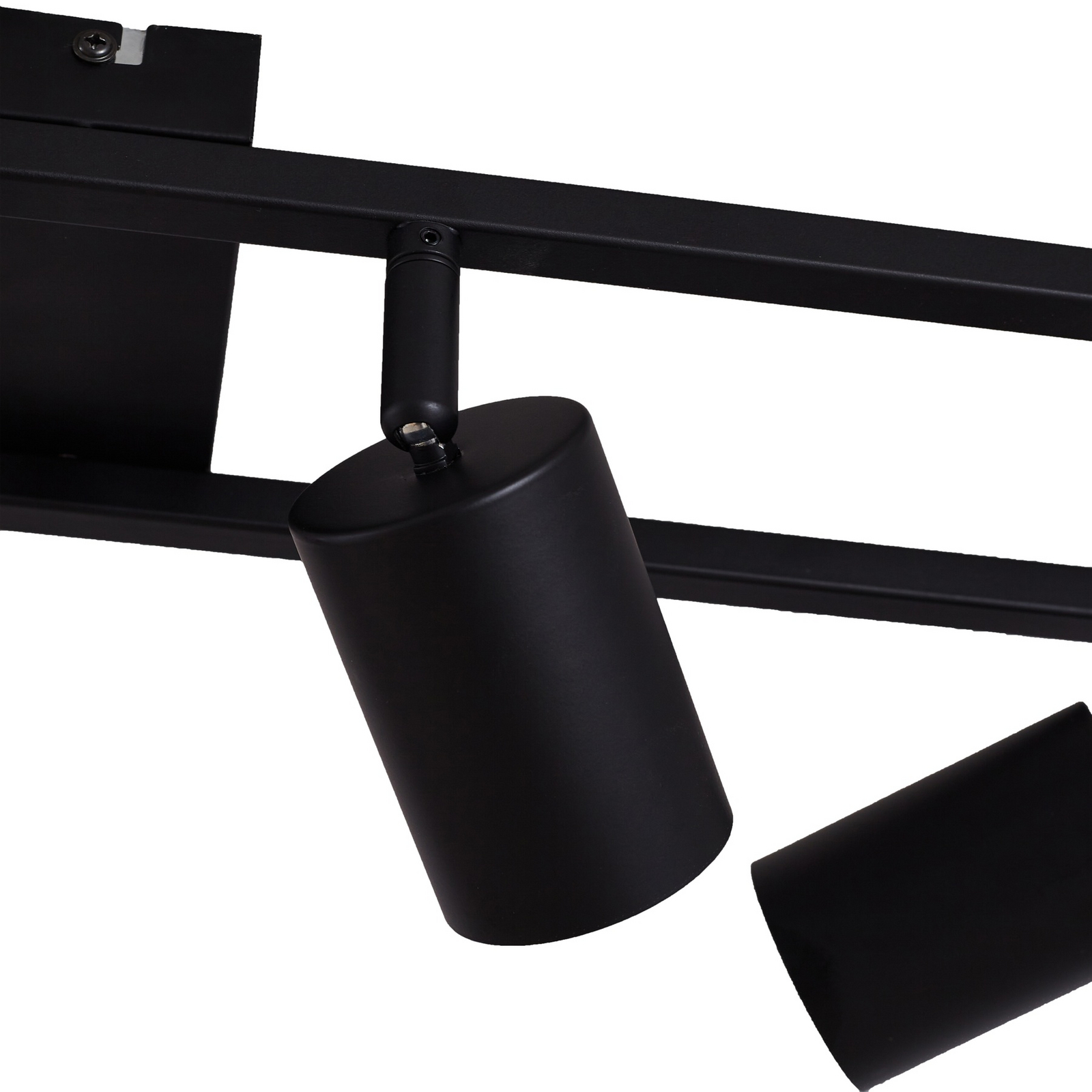 Stropní bodové světlo Bravius, černé, 6 žárovek, železo – Lindby