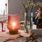 Pauleen Rose Glamour E27-LED-Tischleuchte Batterie