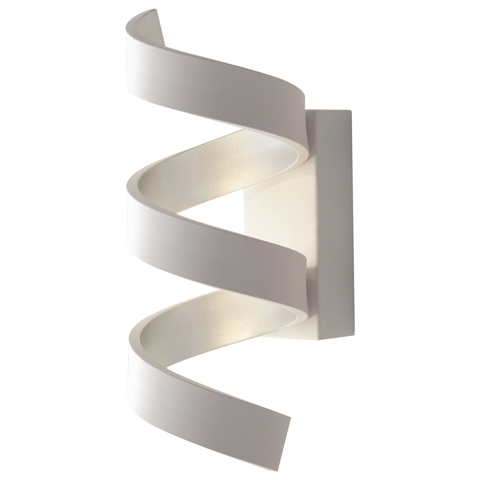 Helix LED wall light white and silver height 26 cm