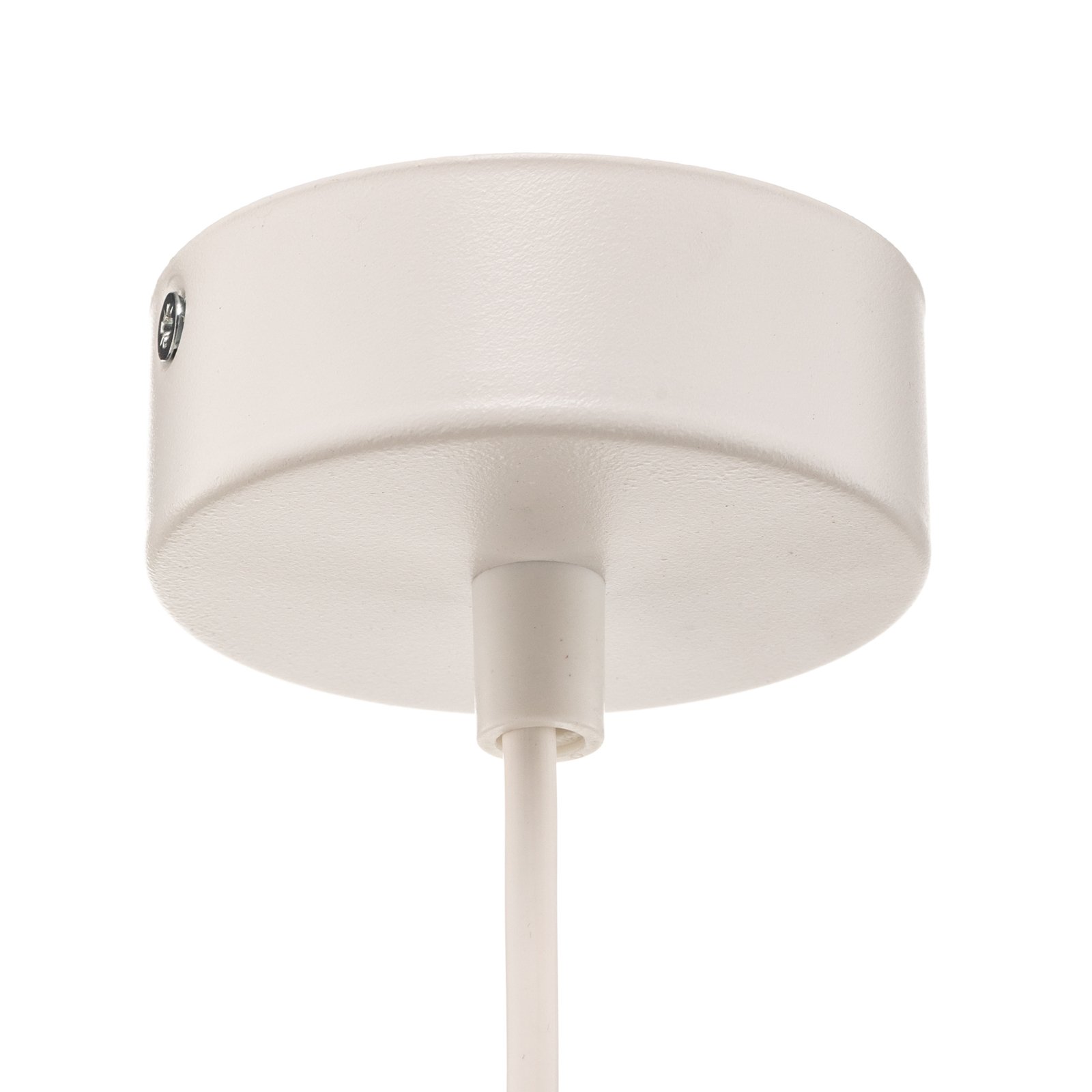 Pendant light Paglia white/rattan 1-bulb Ø 20 cm
