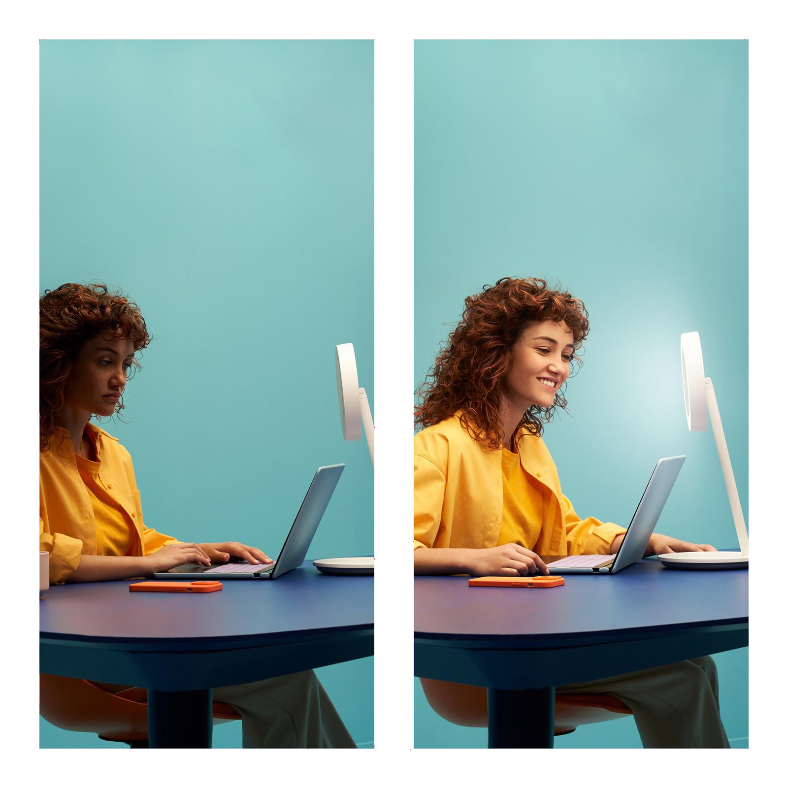 WiZ Portrait LED asztali világítás gyűrűfény CCT