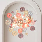 Explosion pendant light, Ø 65 cm, glass, pastel colours, G9