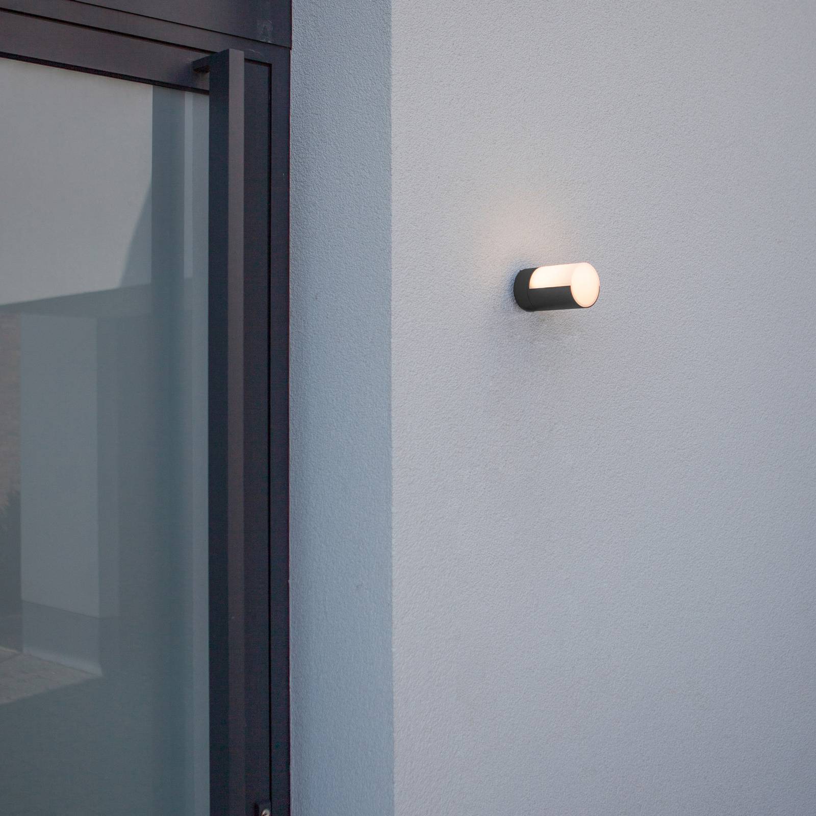 Zdjęcia - Naświetlacz LED / lampa zewnętrzna Lutec Kinkiet zewnętrzny LED Cyra, 1-pkt. czarny matowy 
