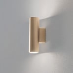 Marion Plus wall light, gold, GU10, steel, height 18 cm