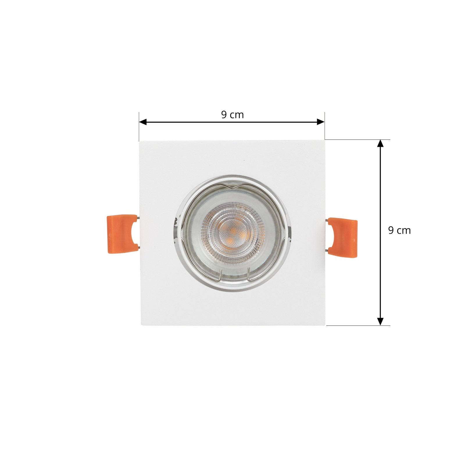 Prios Downlight Fibur, white, 9 cm