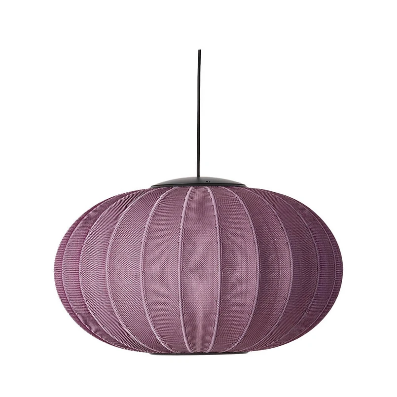 Made By Hand - Knit-Wit 57 Oval LED Pendelleuchte Burgundy