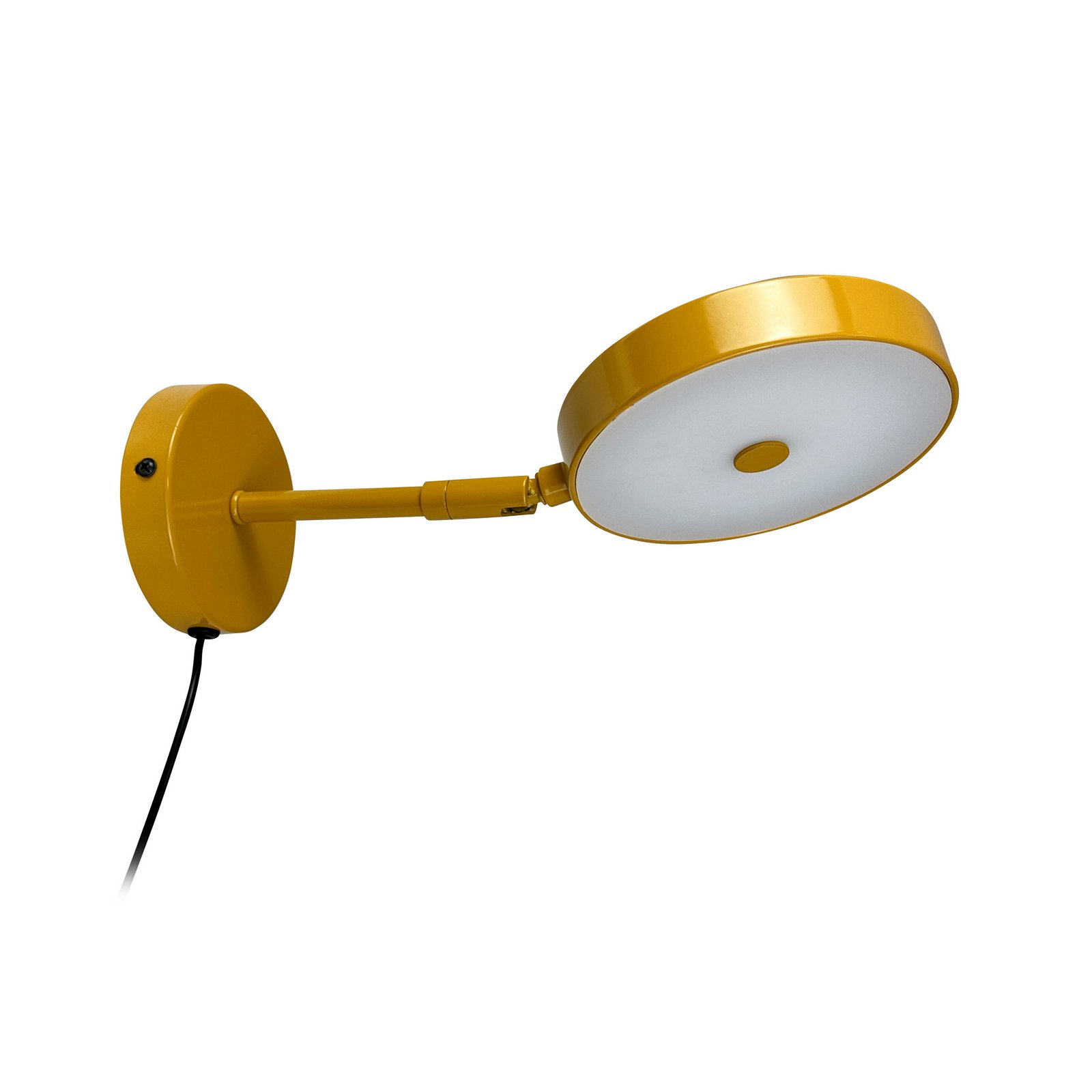 Dyberg Larsen LED sieninis šviestuvas „Starlight“, geltonas, Ø 14 cm,