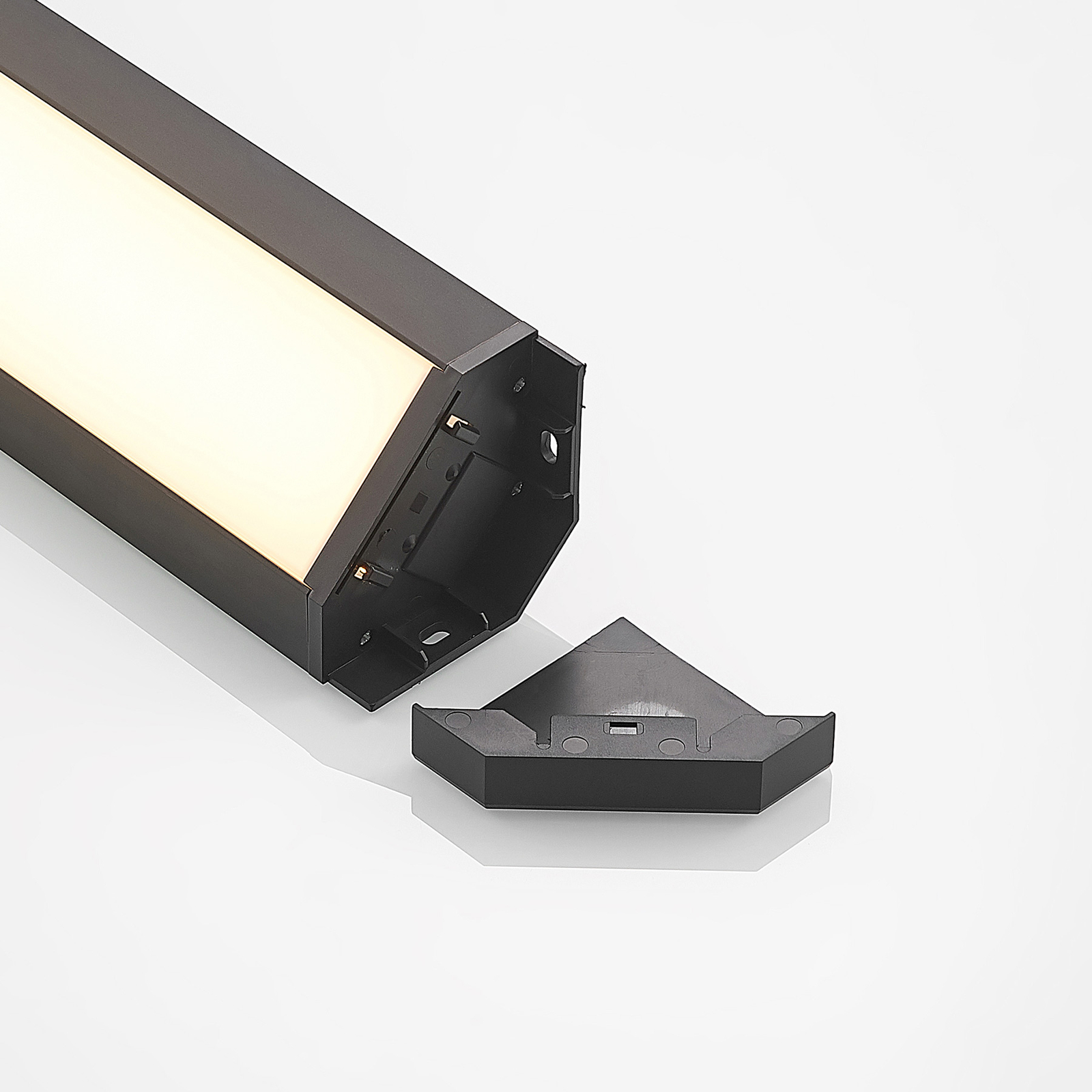Arcchio Ovano podhľadové LED svietidlo, čierna
