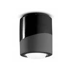 Plafondlamp PI, cilindrisch, Ø 12,5 cm zwart