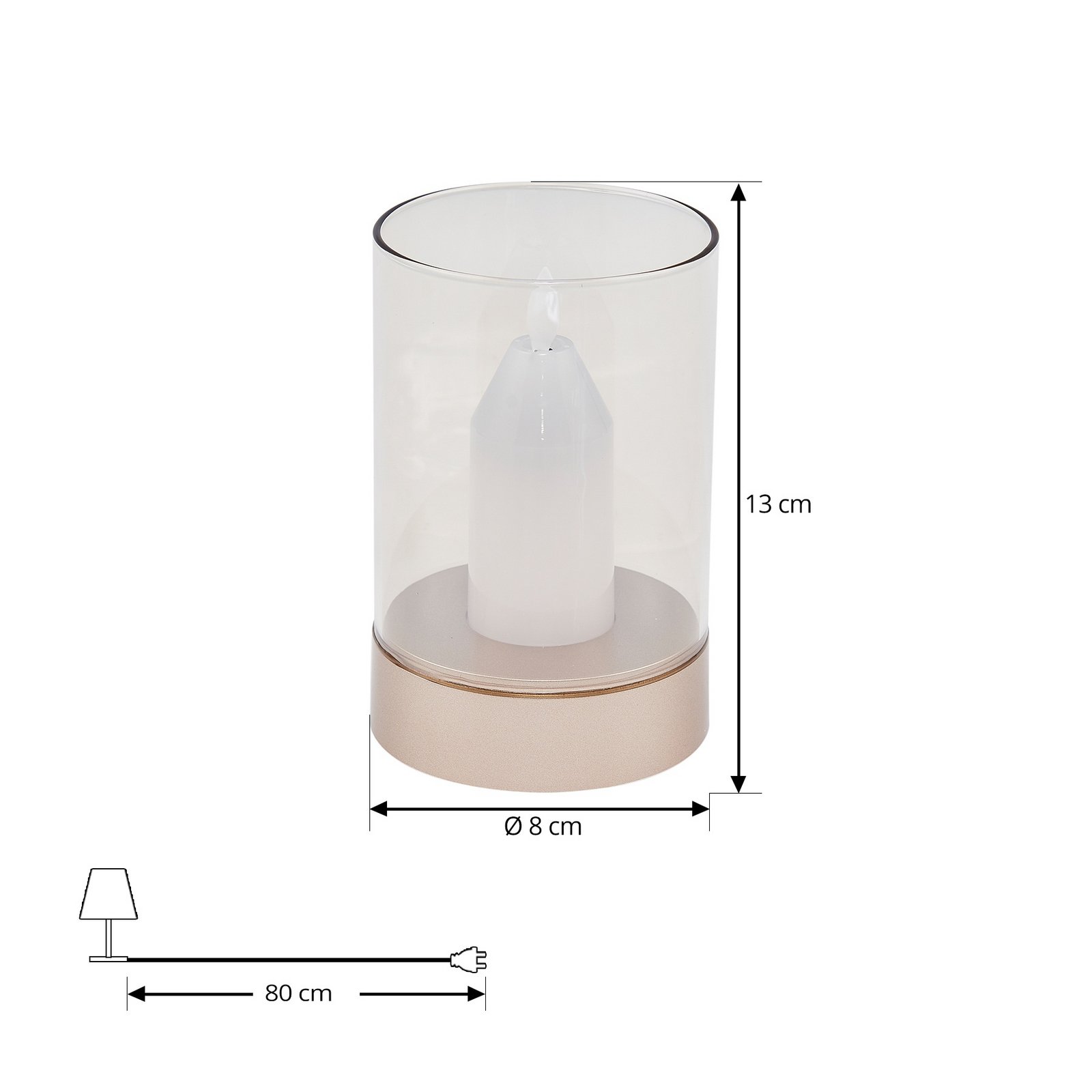 Lumana LED Portable Table Lamp Dim. Amber - Lindby
