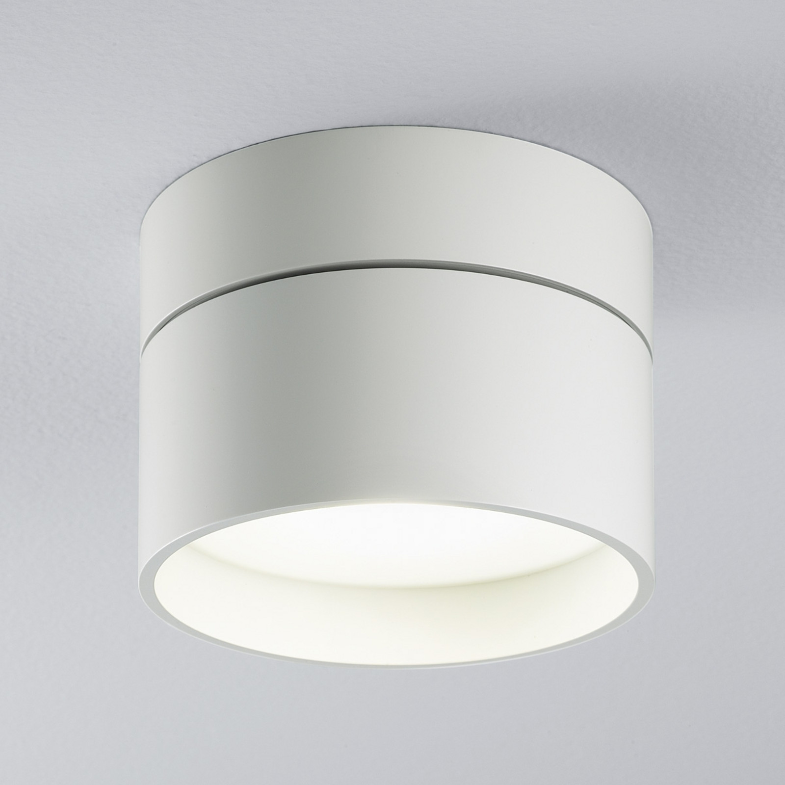 Egger Licht EGG DLS LED plafonieră LED Piper Ø 11 cm alb - Camera de zi / sufragerie - modern - Metal