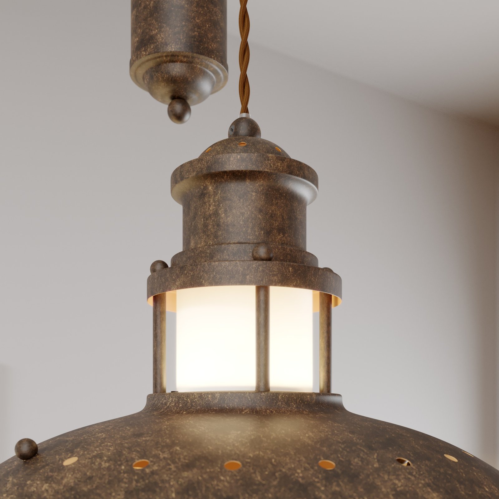 Výškově nastavitelná kladková lampa Louisanne