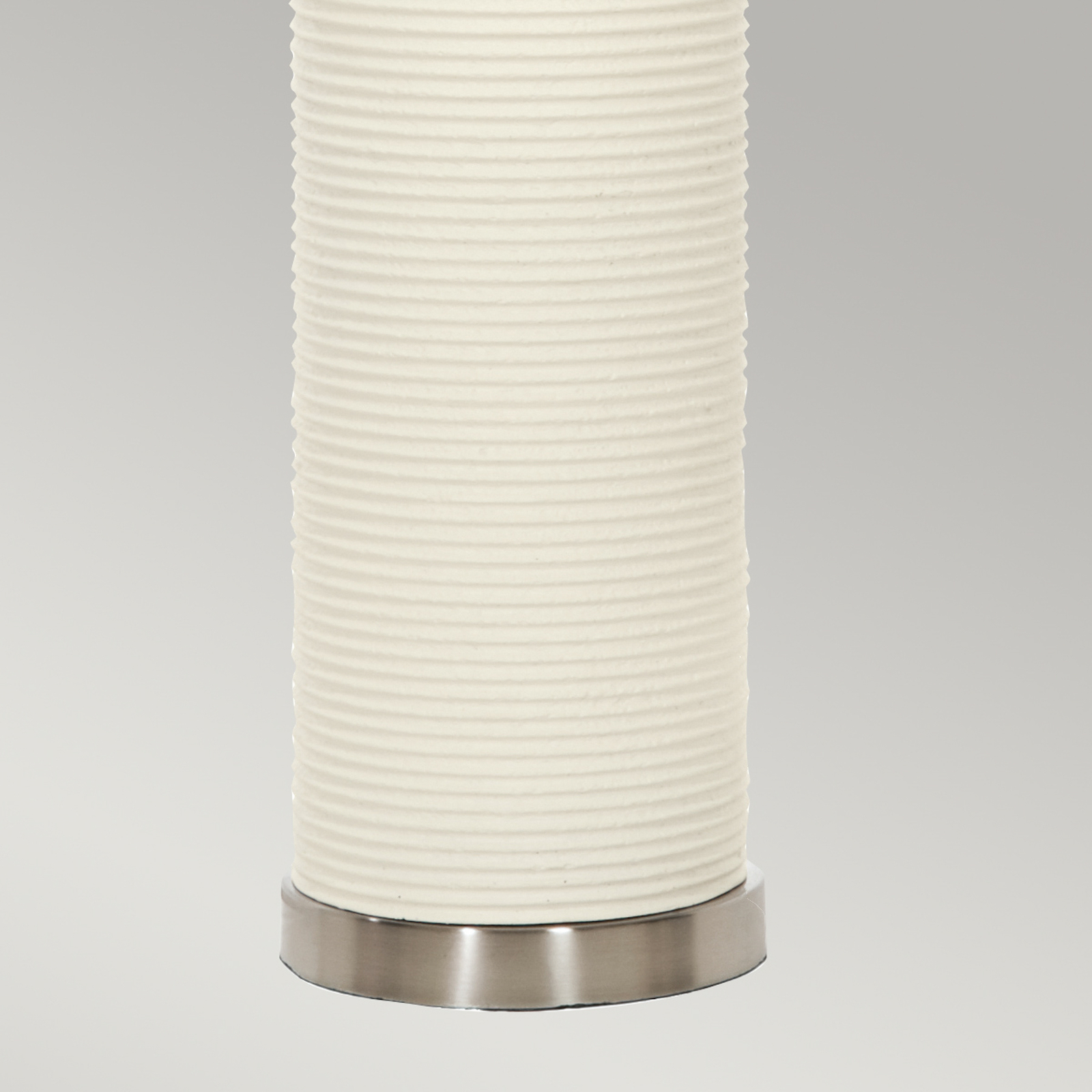 Lampe de table en tissu Ripple blanche/noire