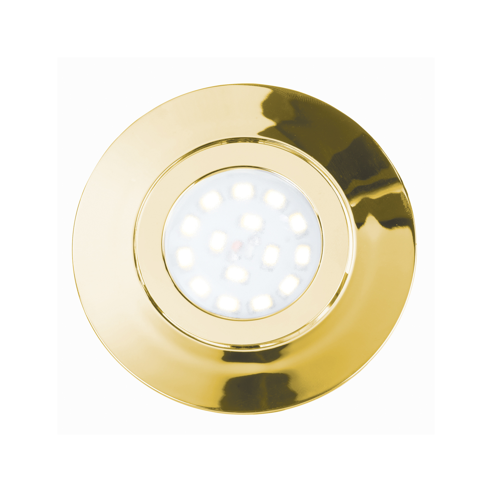 Zenit LED downlight with IP44, gold