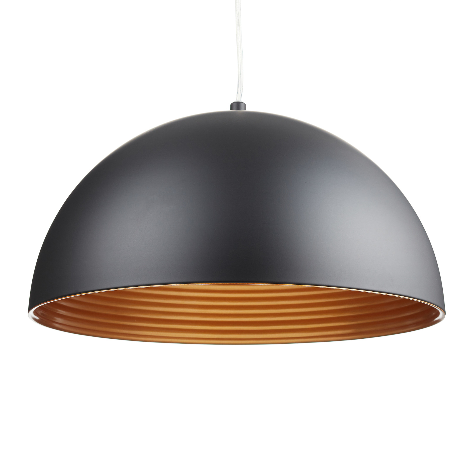 Dingle Two-Tone Hanging Light Black Gold