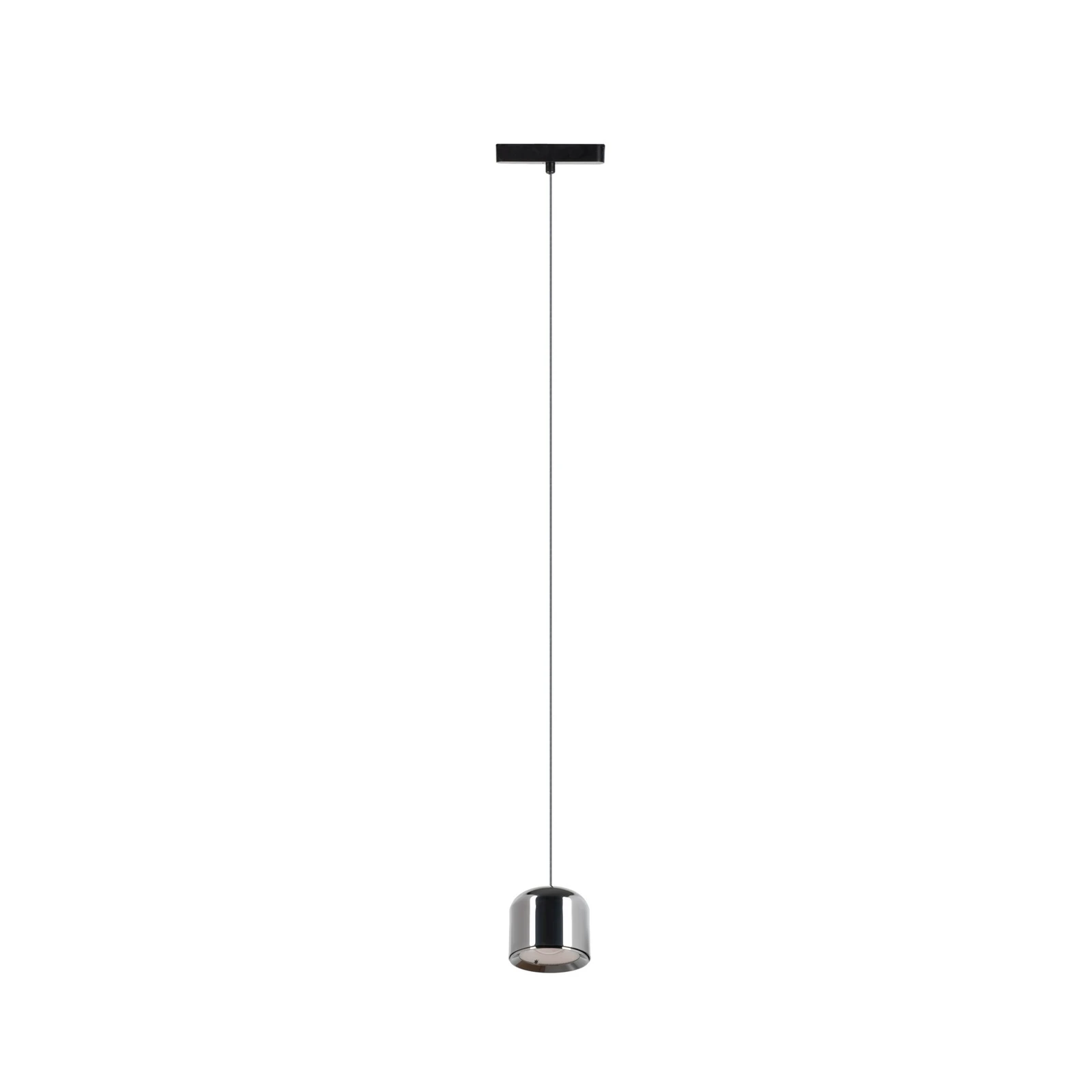 Lindby lámpara colgante LED Lumaro,negro,Ø8,2cm,aluminio,48V,atenuable