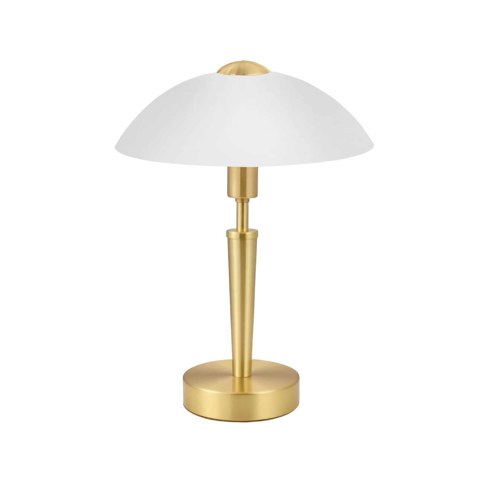 Tafellamp SOLO 1, messingkleurig, hoogte 35 cm Metaal/glas dimbaar