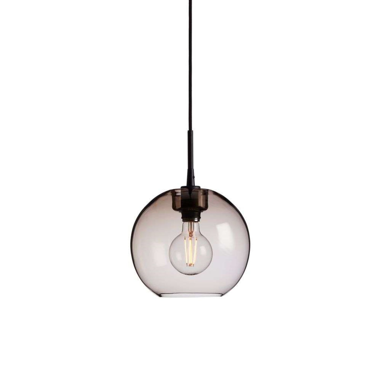 Gloria Lampada a Sospensione Ø260 Black/Smoked - Belid