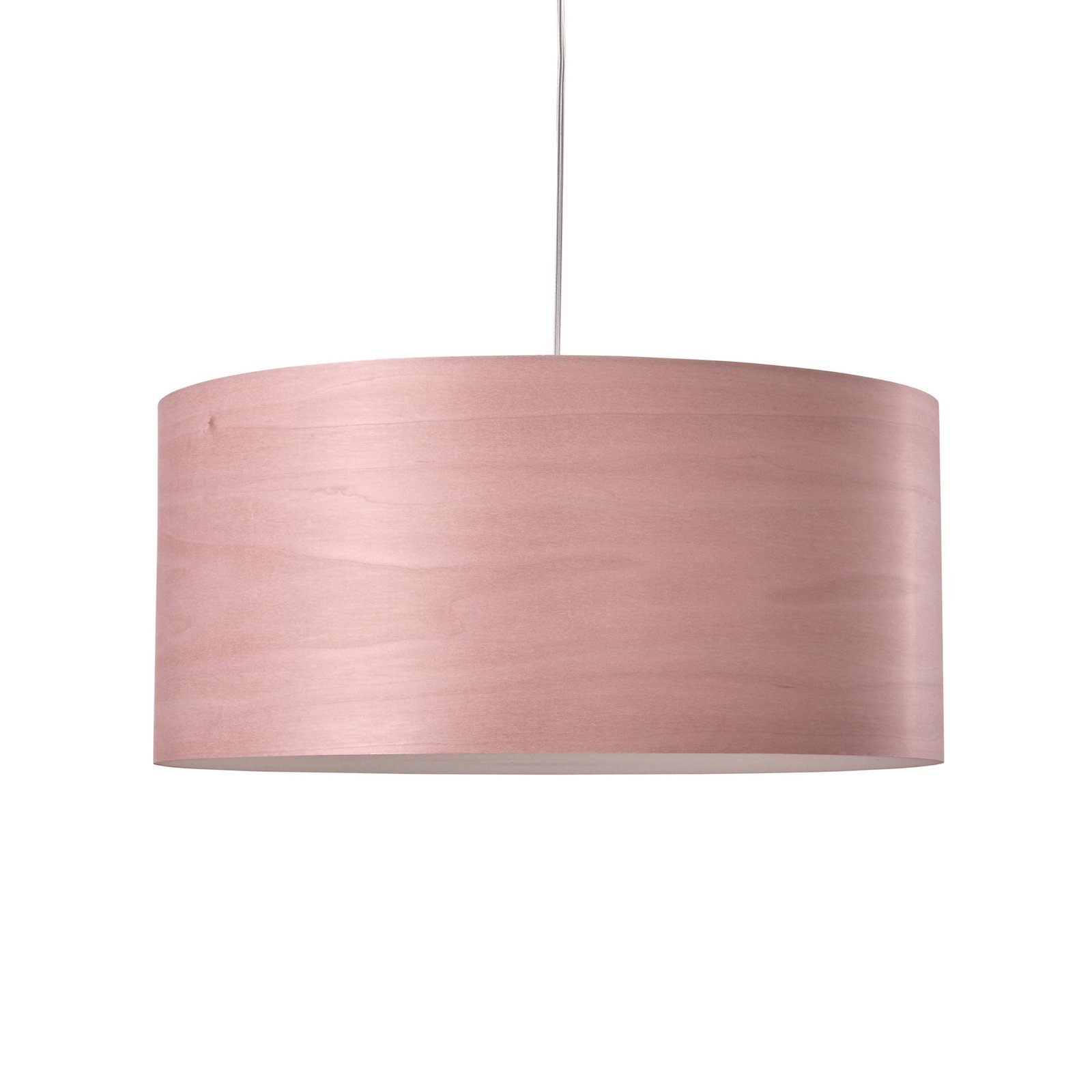 LZF lampada LED a sospensione Gea, rosa chiaro, Ø 42 cm, legno LZF lampada LED a sospensione Gea, rosa chiaro, Ø 42 cm, legno